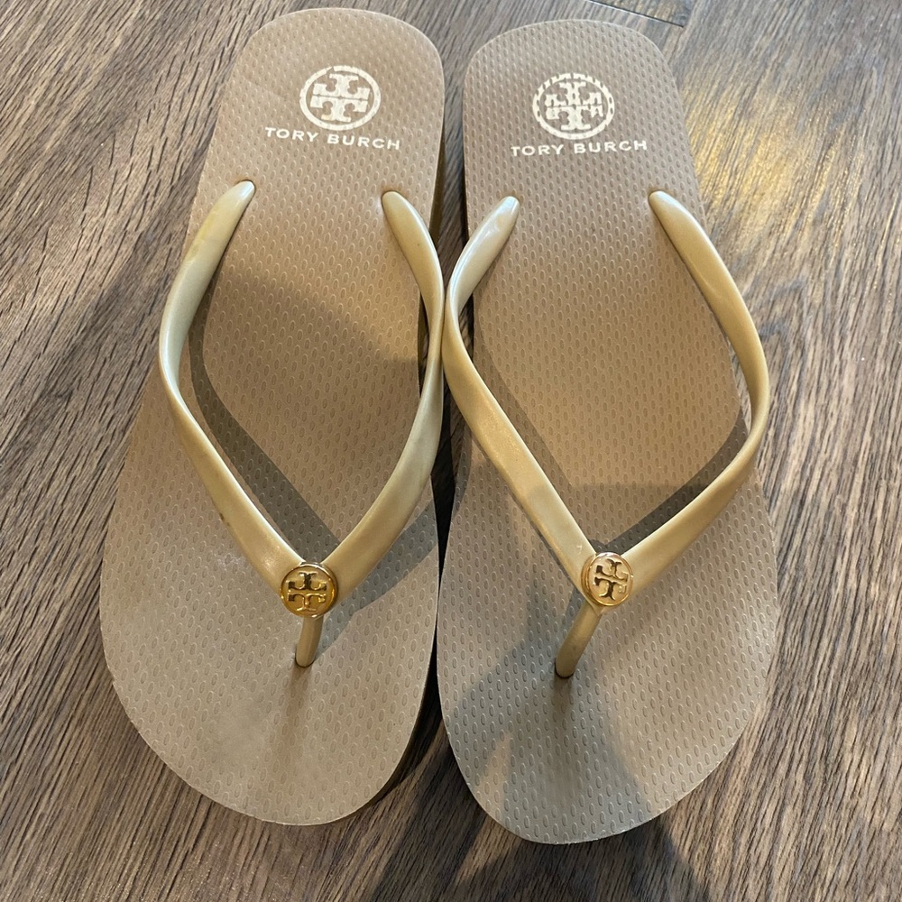 Tory Burch Wedge Flip Flops